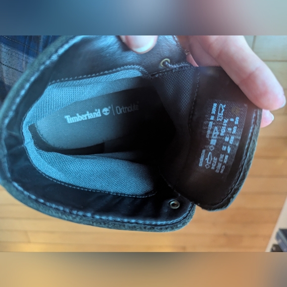 Timberland Genuine Leather Ankle Boots Lace-up Heeled Combat SZ8 - Picture 15 of 15